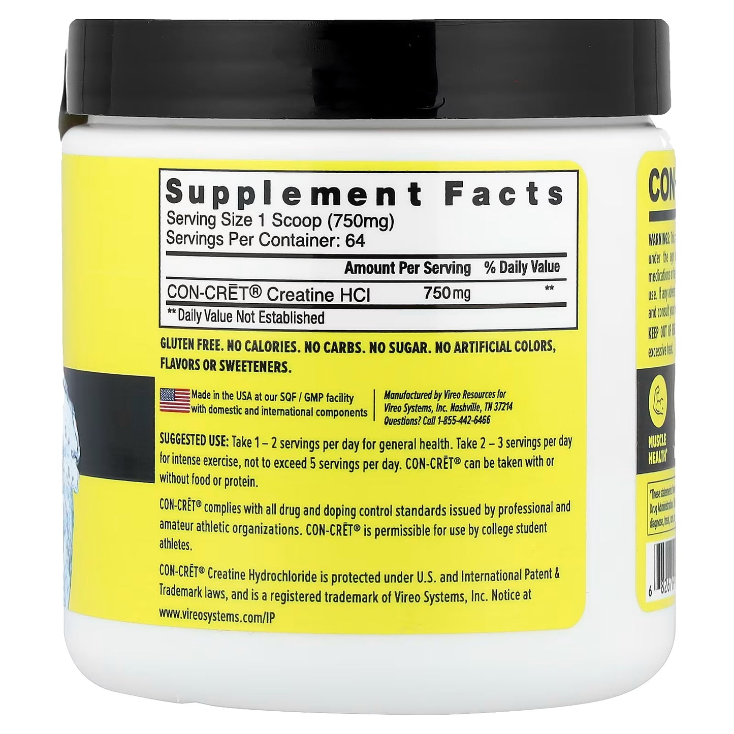 Con-Cret Creatine HCL by Promera Sports | 64 serves