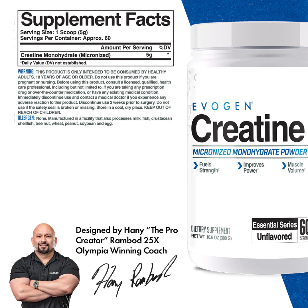 Evogen Essential Series Micronised Creatine Monohydrate