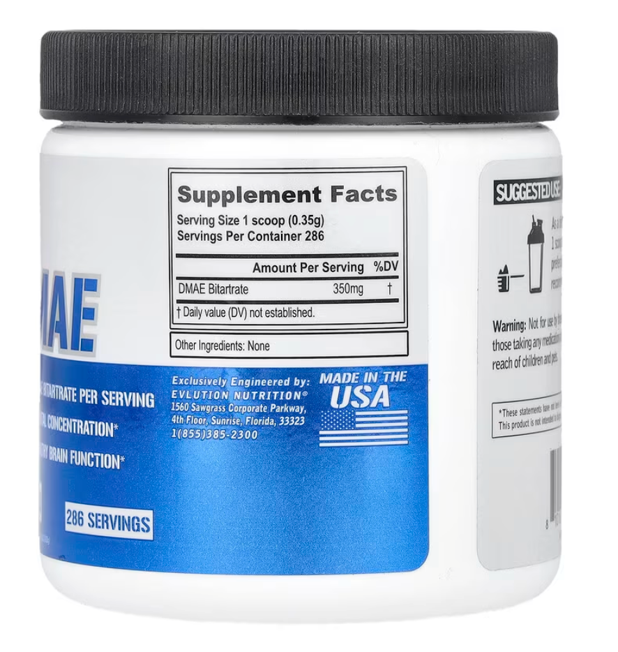 DMAE by EVL Nutrition | 286 Serves