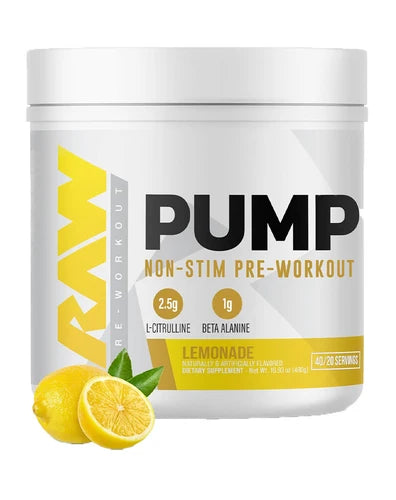Raw Nutrition Pump Non-Stim Pre-Workout | 40 scoops