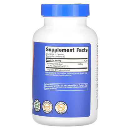 Citrus Bergamot by Nutricost | 120 Capsules