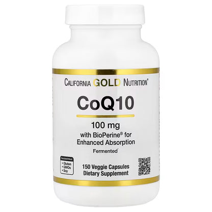COQ10 100mg by California Gold Nutrition | 150 Capsules