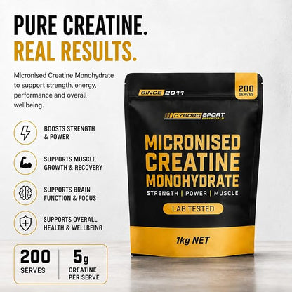 Micronised Creatine Monohydrate by Cyborg Sport