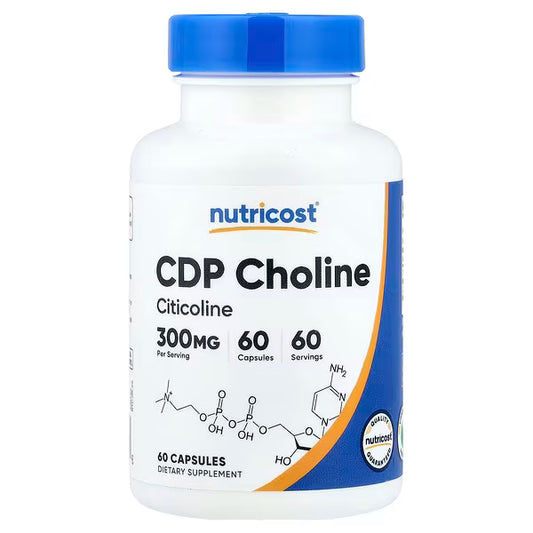 CDP Citicoline by Nutricost | 60 Capsules