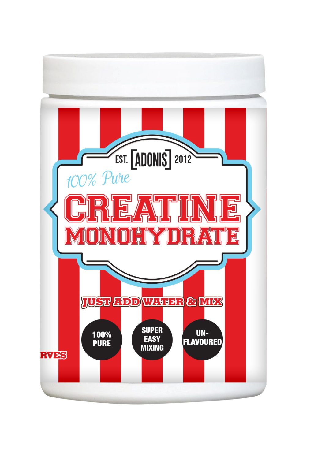 100% Pure Creatine Monohydrate by Adonis Gear