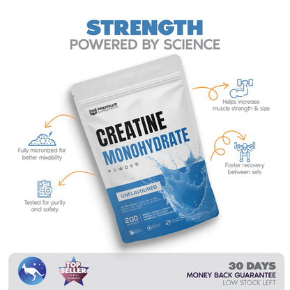Micronised Creatine Monohydrate by Premium Supps