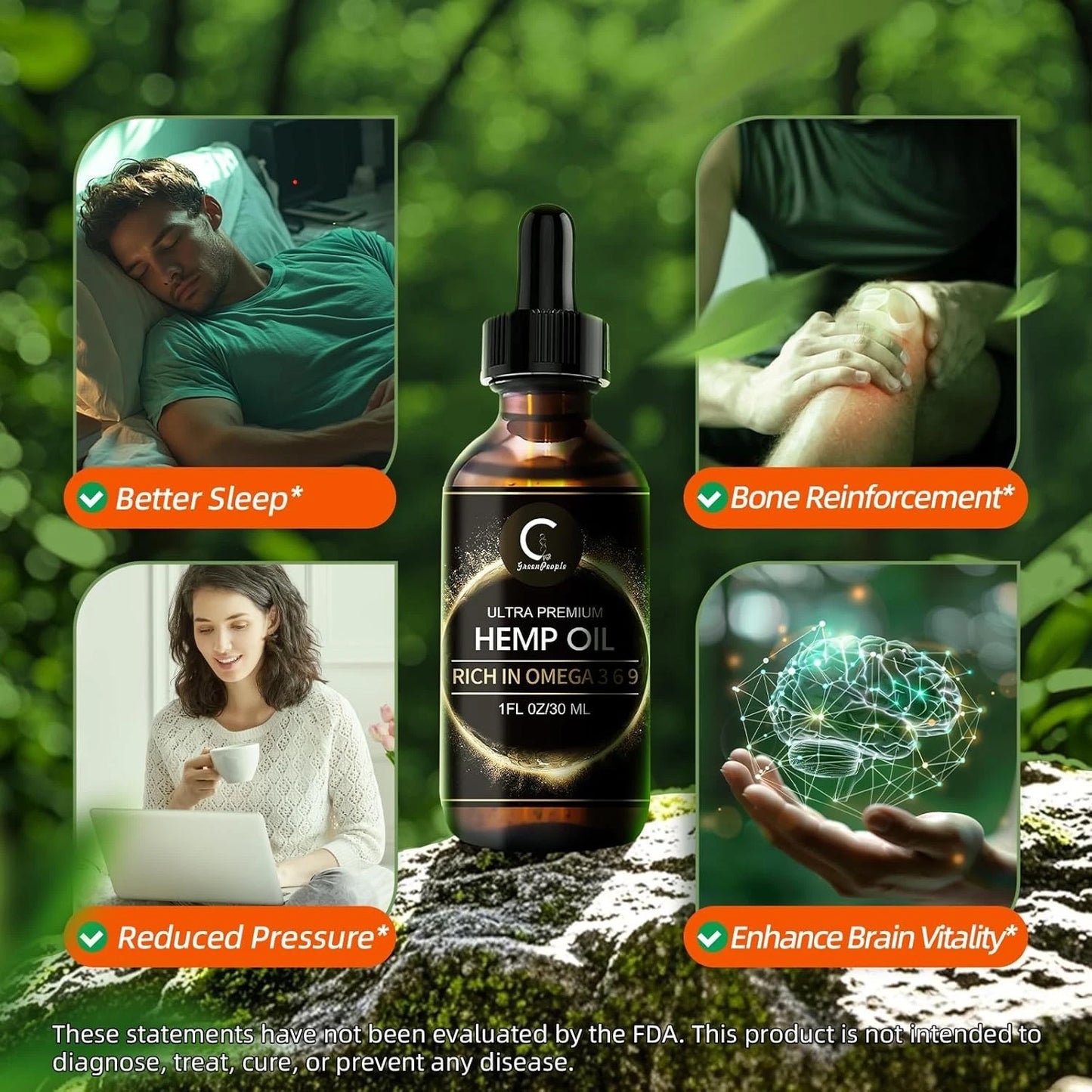 Premium Hemp Oil 12,000mg | 30mls