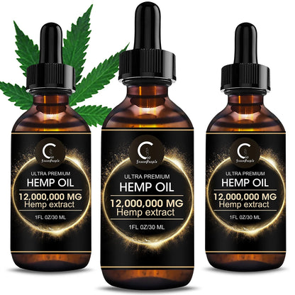 Premium Hemp Oil 12,000mg | 30mls