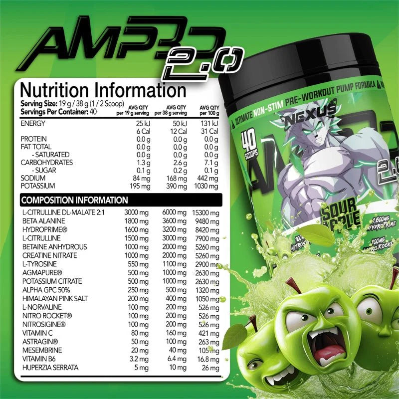 AMP3D 2.0 by Nexus Sports Nutrition | 40 Scoops