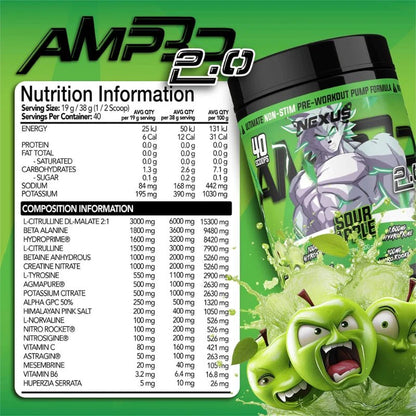 AMP3D 2.0 by Nexus Sports Nutrition | 40 Scoops