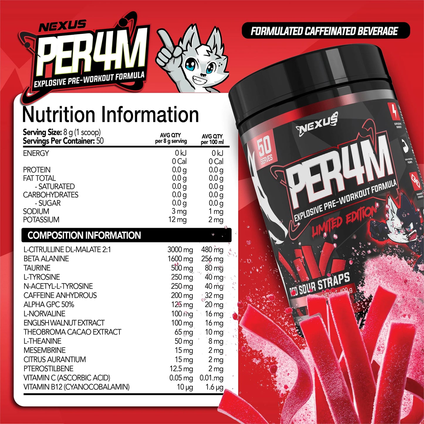 PER4M by Nexus Sports Nutrition | 50 Scoops