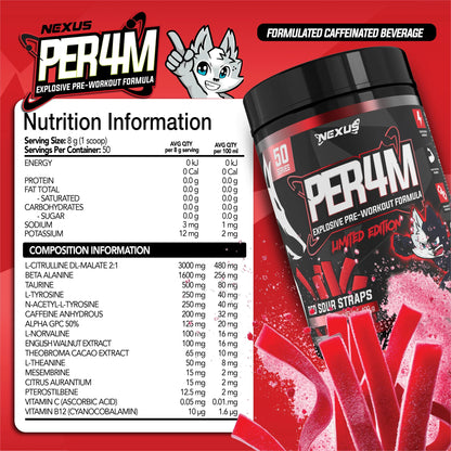 PER4M by Nexus Sports Nutrition | 50 Scoops