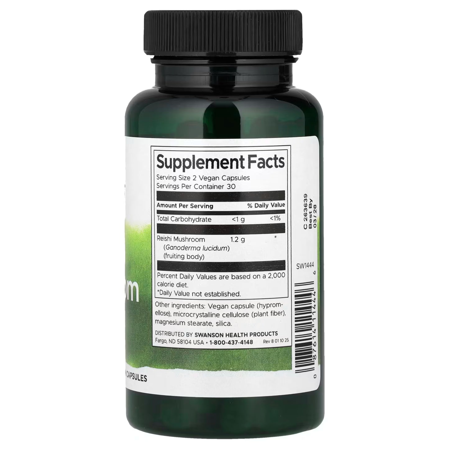 Reishii Mushroom by Swanson | 60 Capsules