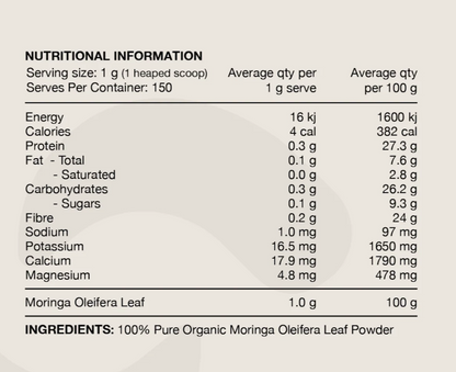 Moringa Powder by Switch Nutrition | 150 Serves