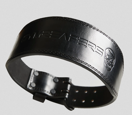 7mm Leather Double Prong Weightlifting Belt | GymReapers