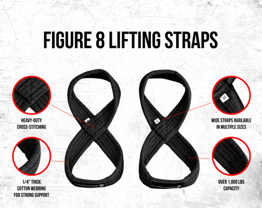 Premium Figure 8 Lifting Straps | GymReapers