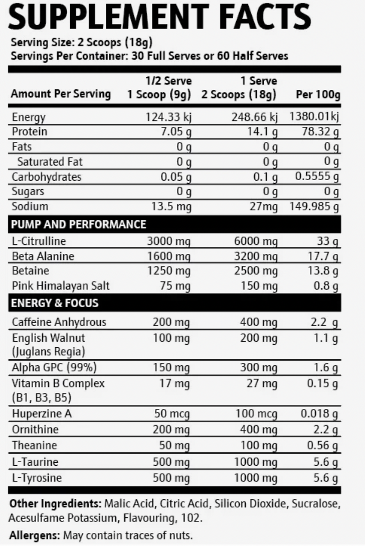 Villain by Krupt Supplements | 30 Serves