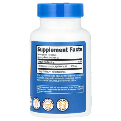 TUDCA 250mg by Nutricost | 30 Capsules