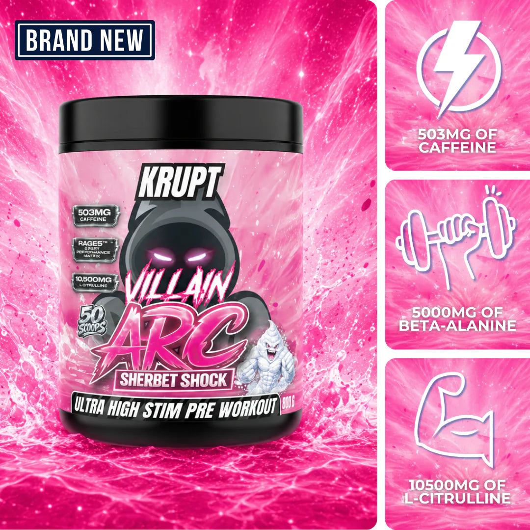 Villain Arc Ultra High Stim Pre Workout by Krupt Supps