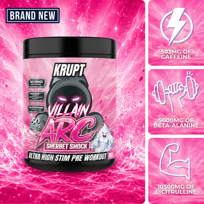 Villain Arc Ultra High Stim Pre Workout by Krupt Supps