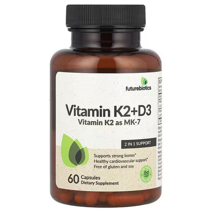 Vitamin D3 + K2 by Futurebiotics | 60 Serves