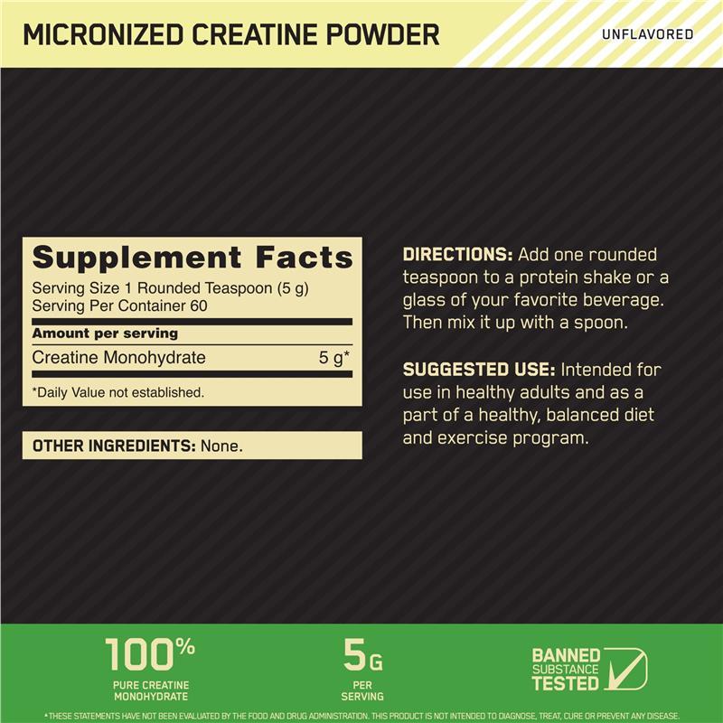 Micronized Creatine Monohydrate by Optimum Nutrition