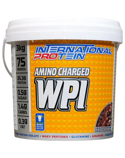 AMINO CHARGED WPI BY INTERNATIONAL PROTEIN | 3KG WHEY PROTEIN