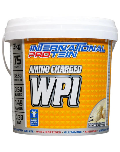 AMINO CHARGED WPI BY INTERNATIONAL PROTEIN | 3KG WHEY PROTEIN