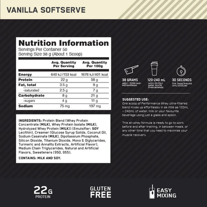 Performance Whey by Optimum Nutrition
