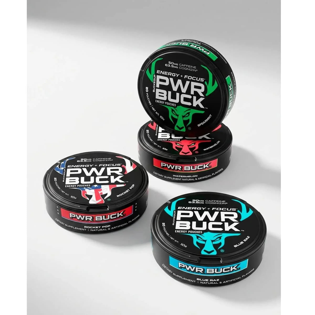 PWR Buck Energy Pouches by Bucked UP | 20 Pouches