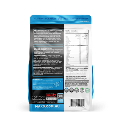 Whey Isolates by Max's